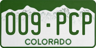 CO license plate 009PCP