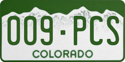CO license plate 009PCS