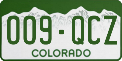 CO license plate 009QCZ