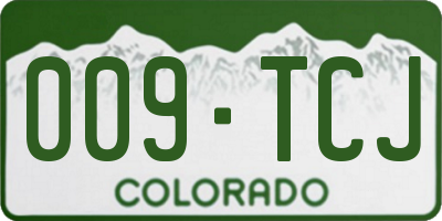 CO license plate 009TCJ