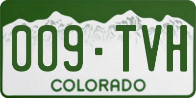 CO license plate 009TVH