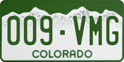 CO license plate 009VMG