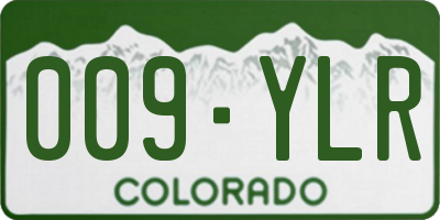 CO license plate 009YLR