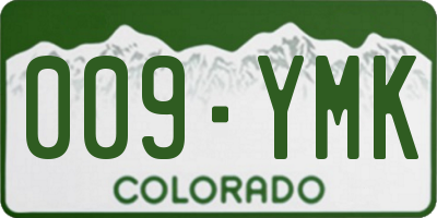 CO license plate 009YMK