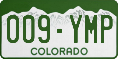 CO license plate 009YMP