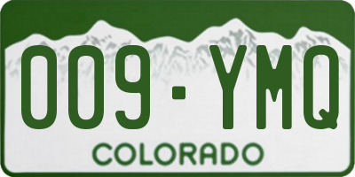 CO license plate 009YMQ