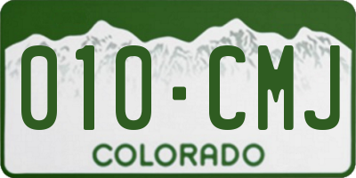 CO license plate 010CMJ