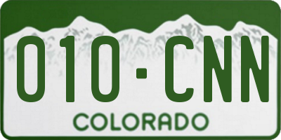 CO license plate 010CNN