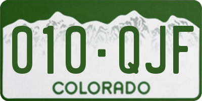 CO license plate 010QJF