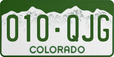 CO license plate 010QJG
