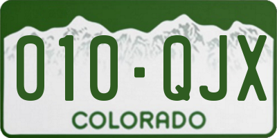 CO license plate 010QJX