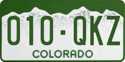 CO license plate 010QKZ