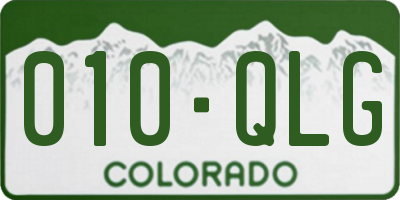 CO license plate 010QLG
