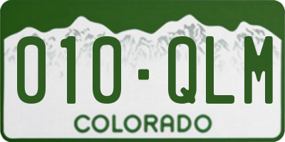 CO license plate 010QLM