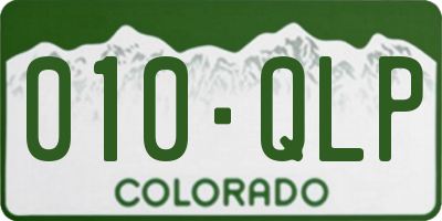 CO license plate 010QLP