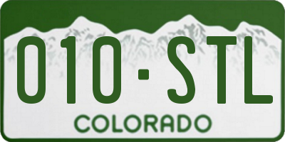 CO license plate 010STL