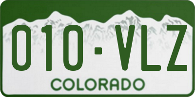 CO license plate 010VLZ
