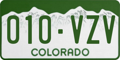 CO license plate 010VZV