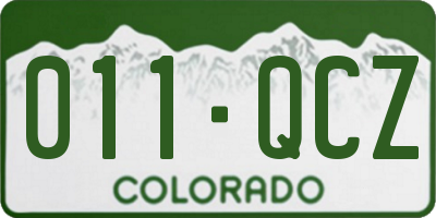 CO license plate 011QCZ