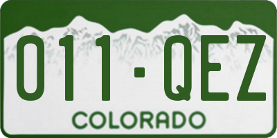 CO license plate 011QEZ