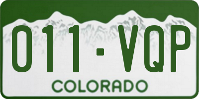CO license plate 011VQP