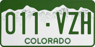 CO license plate 011VZH