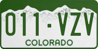 CO license plate 011VZV