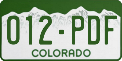 CO license plate 012PDF
