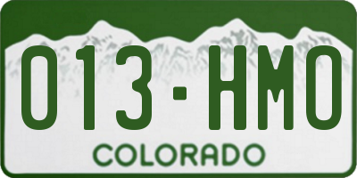 CO license plate 013HMO