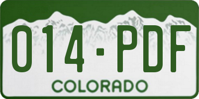 CO license plate 014PDF