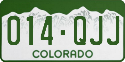 CO license plate 014QJJ
