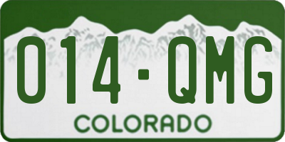 CO license plate 014QMG