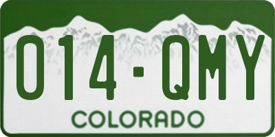 CO license plate 014QMY