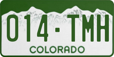 CO license plate 014TMH