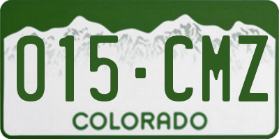 CO license plate 015CMZ
