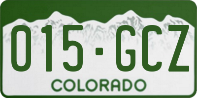 CO license plate 015GCZ