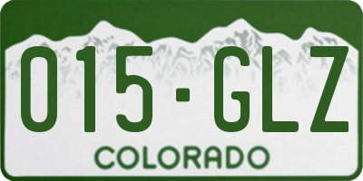 CO license plate 015GLZ