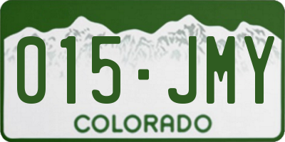 CO license plate 015JMY