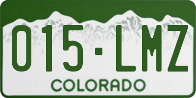 CO license plate 015LMZ
