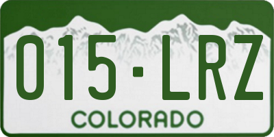 CO license plate 015LRZ