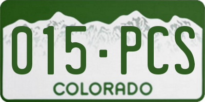 CO license plate 015PCS