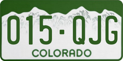 CO license plate 015QJG