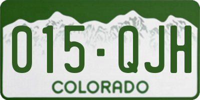 CO license plate 015QJH