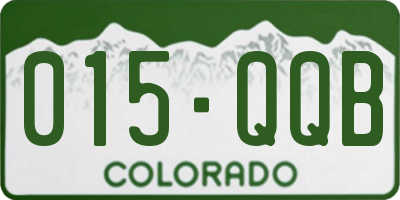 CO license plate 015QQB