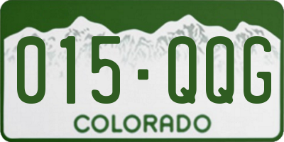CO license plate 015QQG