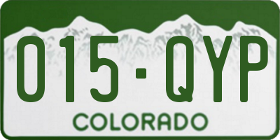 CO license plate 015QYP