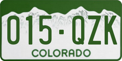 CO license plate 015QZK