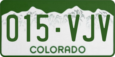 CO license plate 015VJV