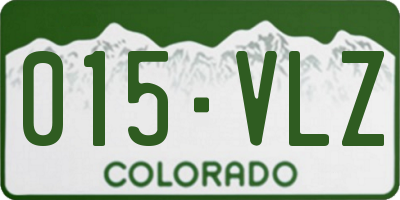 CO license plate 015VLZ