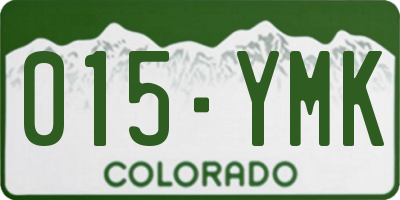 CO license plate 015YMK